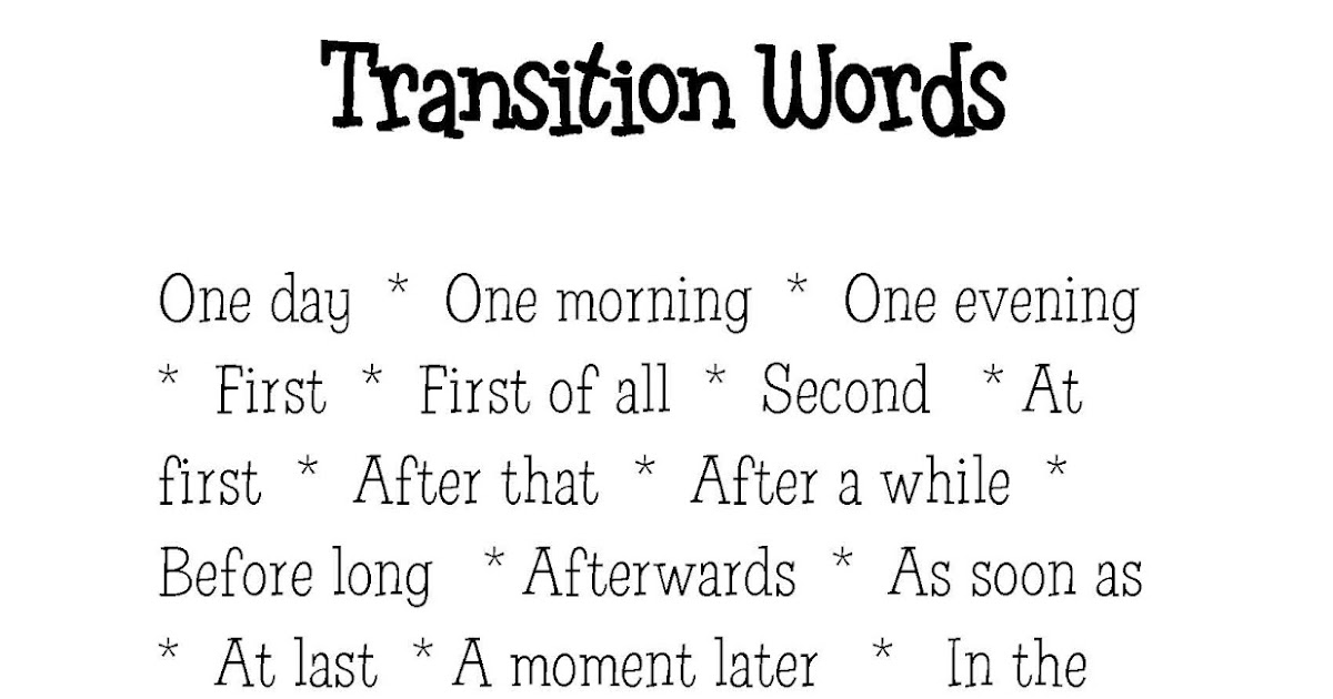 Transitions words to end an essay